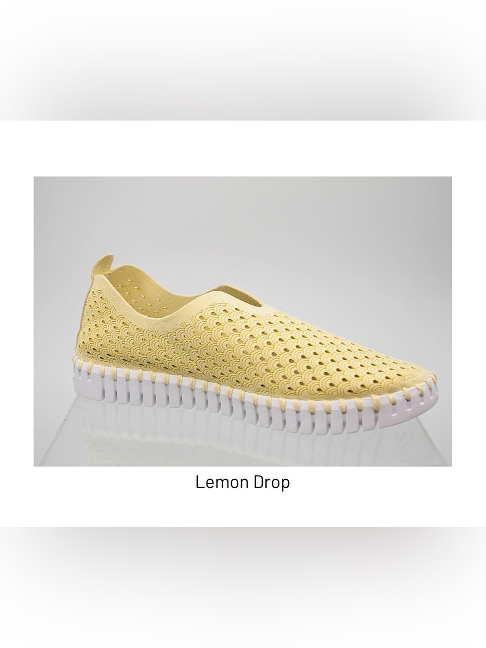 Ilse Jacobsen Tulip Flat Slip-On Sneakers in Yellow, Size 36